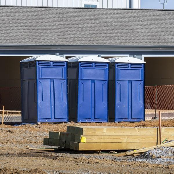 the minimum rental period for a construction site portable toilet is usually one month